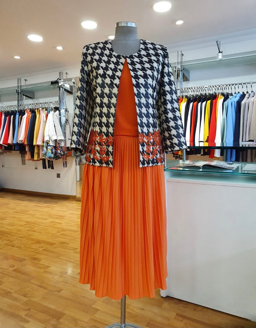 3 piece orange outfit
