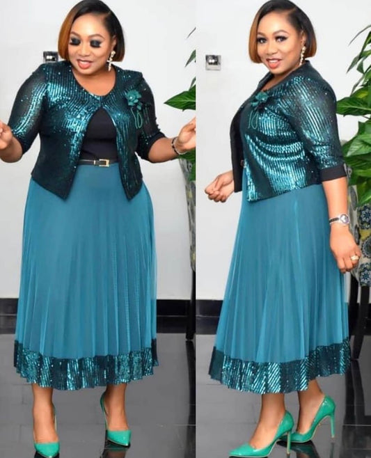 Sequinned special occasion dress