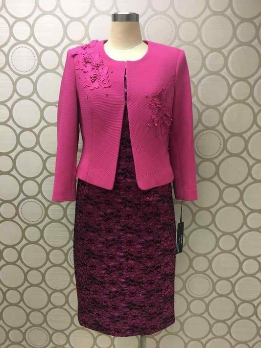 Ladies Pink 2-peice Suit